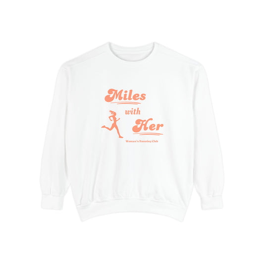Miles with Her Comfort Colors Crew