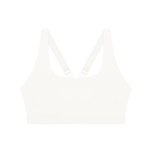 Mile One Sports Bra — White