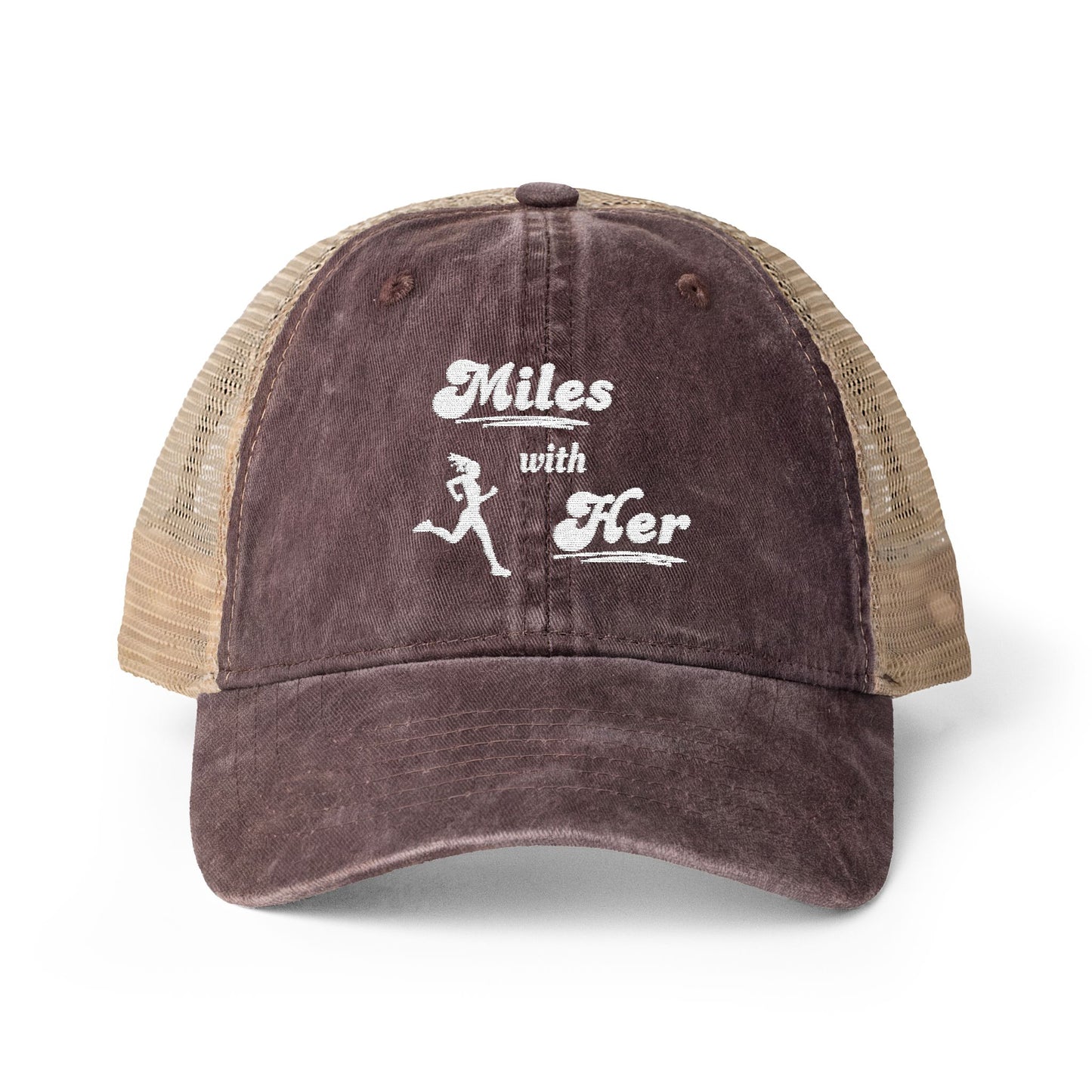 Miles with Her Mesh-Back Ponytail Hat