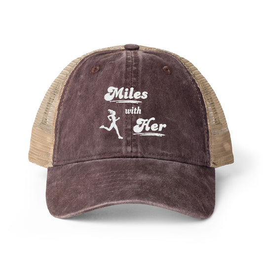 Miles with Her Mesh-Back Ponytail Hat