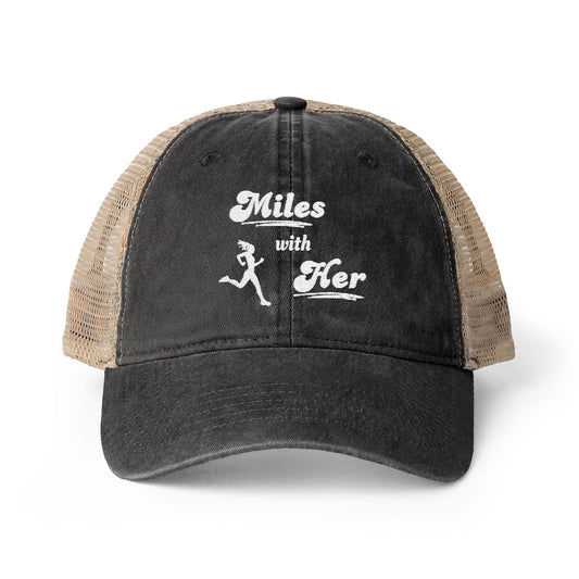 Miles with Her Mesh-Back Ponytail Hat