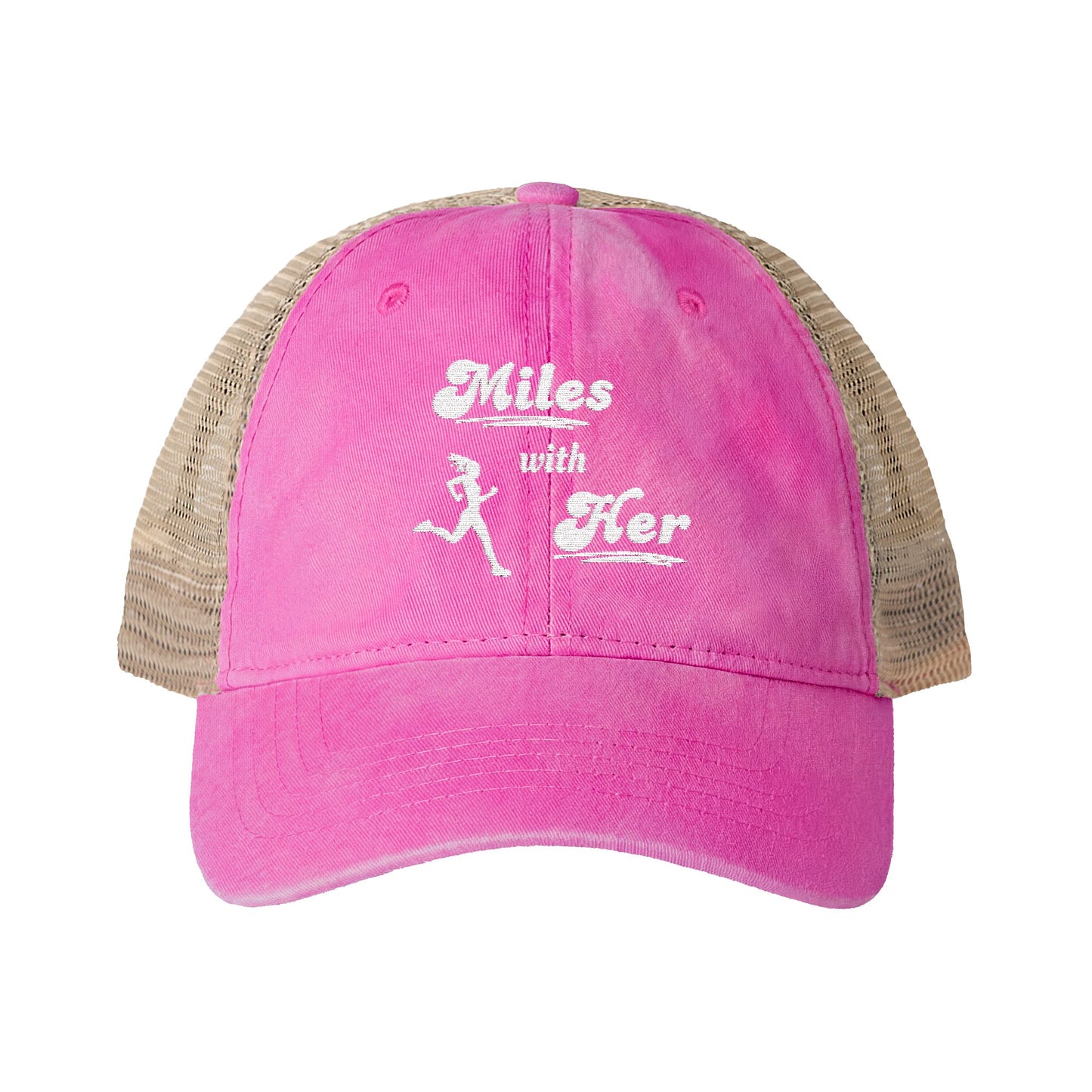 Miles with Her Mesh-Back Ponytail Hat
