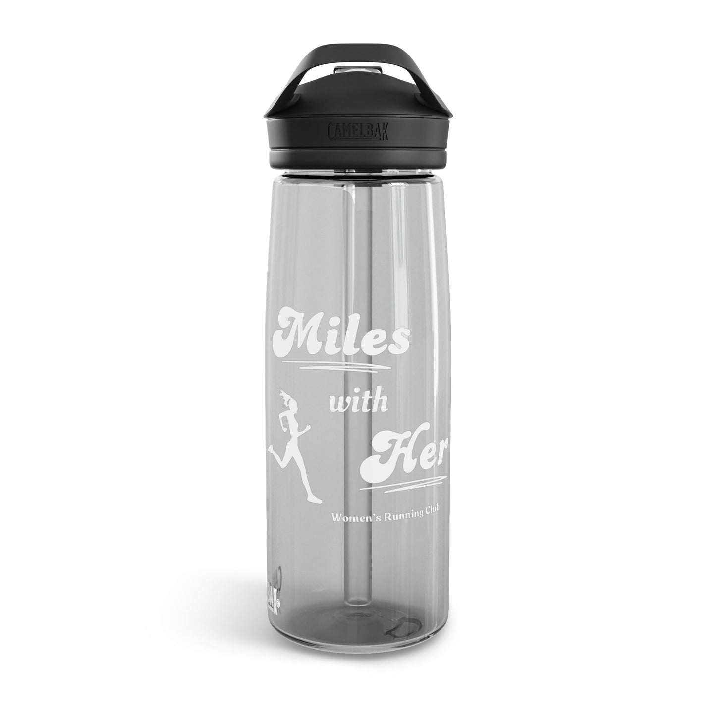 Miles with Her CamelBak Eddy Water Bottle