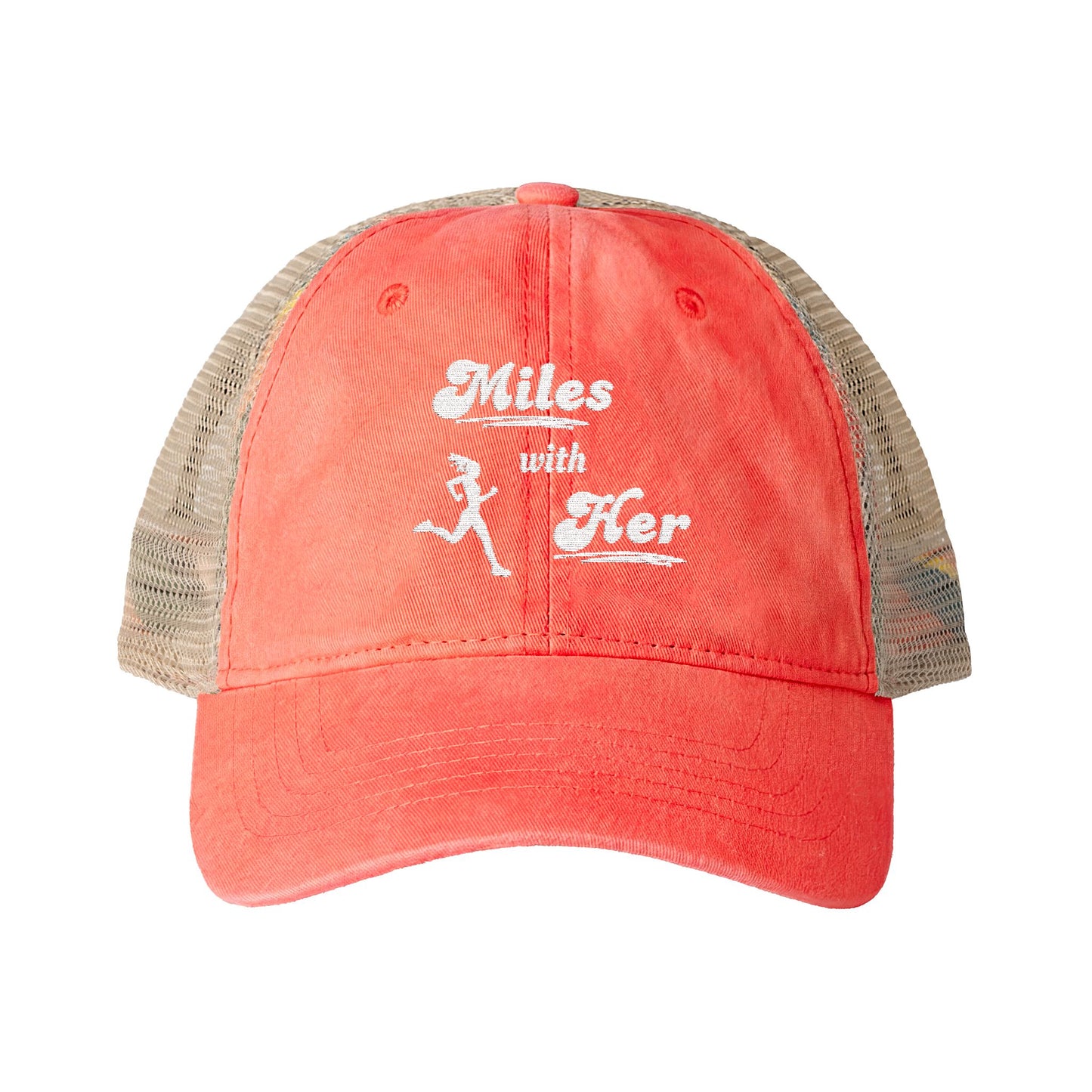 Miles with Her Mesh-Back Ponytail Hat