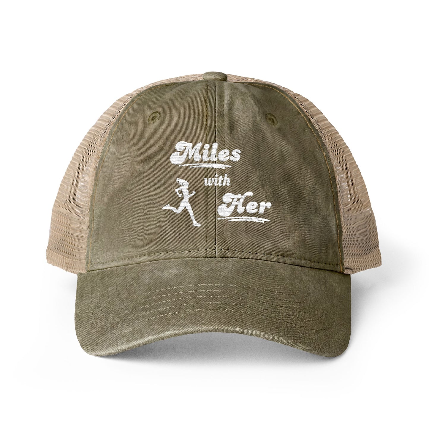 Miles with Her Mesh-Back Ponytail Hat