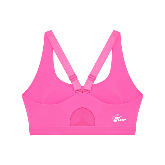 Mile One Sports Bra — Pink