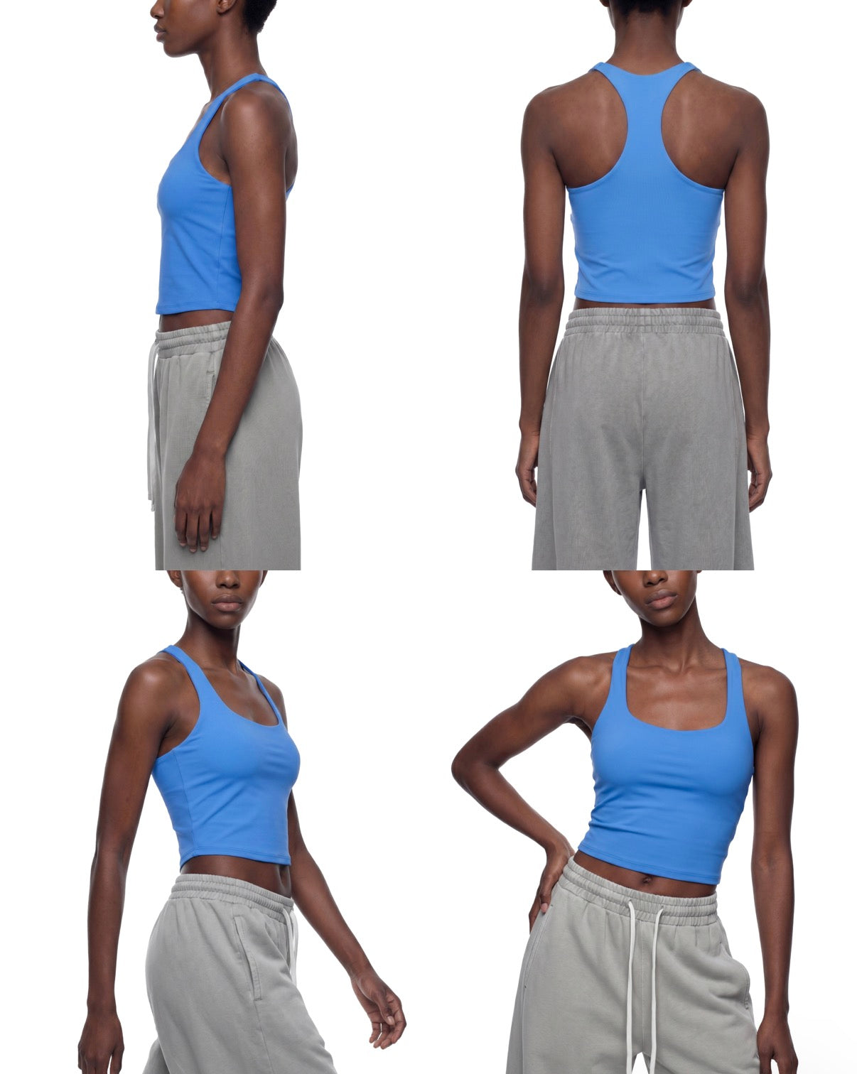 Flow State Crop Tank — White