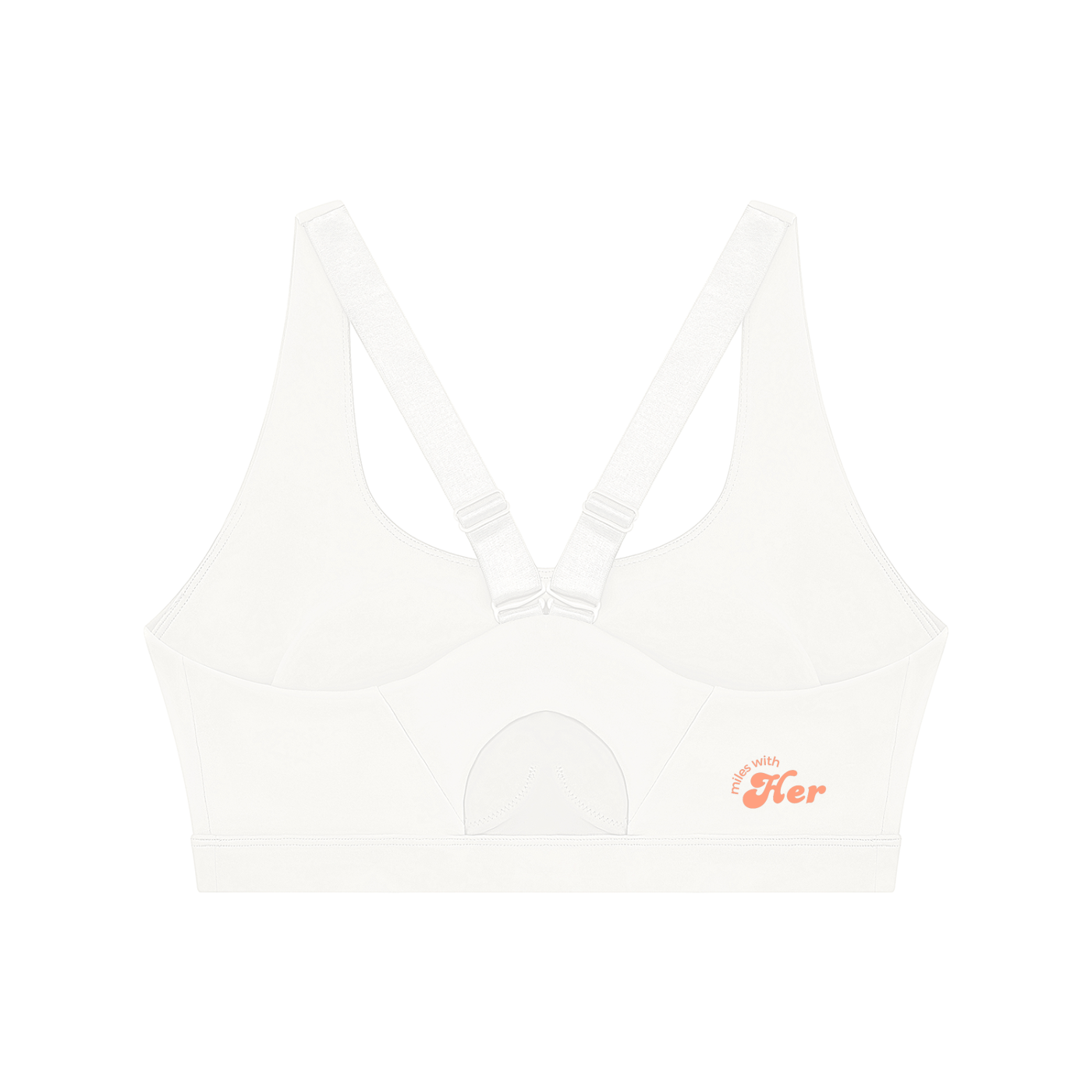 Mile One Sports Bra — White